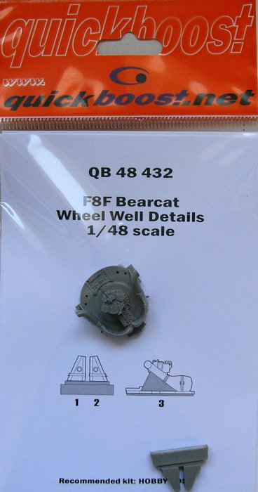 1/48 F8F Bearcat wheel well details (HOBBYB)