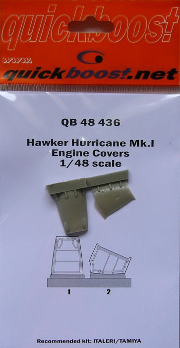 1/48 Hawker Hurricane Mk.I engine covers (TAM/ITA)