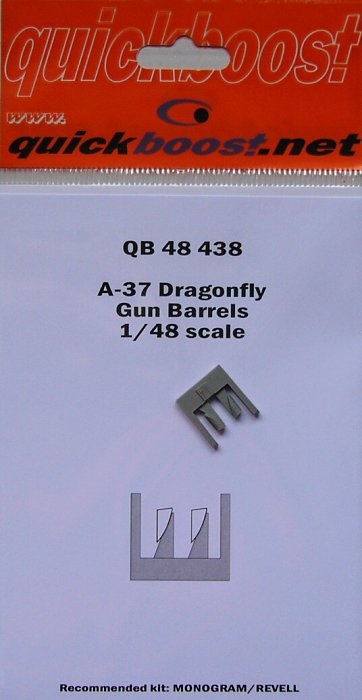 1/48 A-37 Dragonfly gun barrels (REV/MONO)