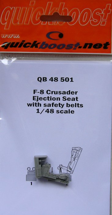 1/48 F-8 Crusader ejection seat with safety belts