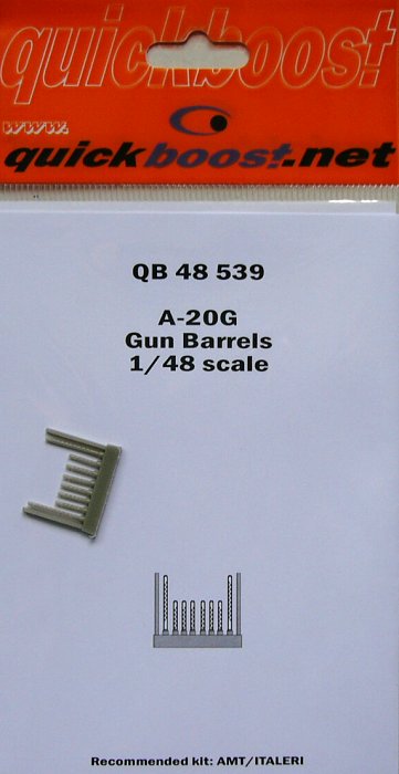 1/48 A-20G gun barrels (AMT/ITAL)