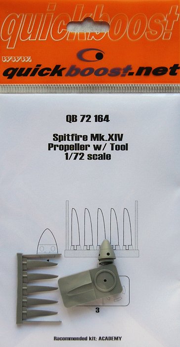 1/72 Spitfire Mk. XIV propeller w/tool   (ACAD)