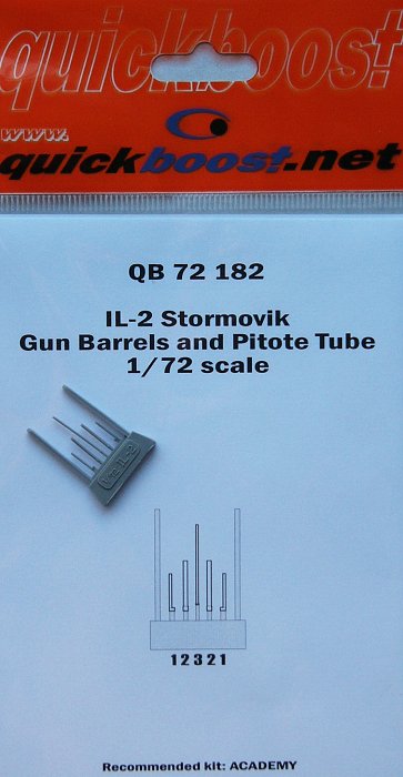 1/72 IL-2 Stormovik gun barrels+pit.tube (ACAD)