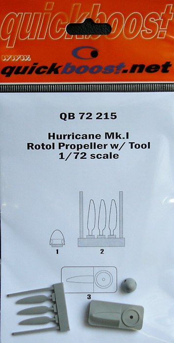 1/72 Hurricane Mk.I rotol propeller w/tool