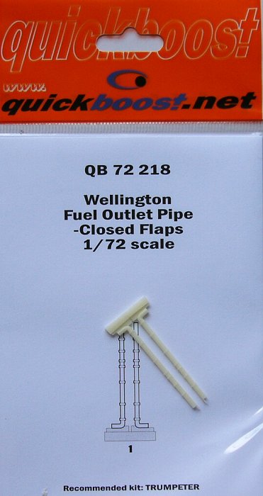 1/72 Wellington fuel outlet pipe-closed flaps(TRU)