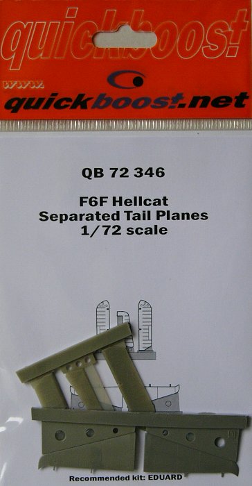 1/72 F6F Hellcat separated tail planes  (EDU)