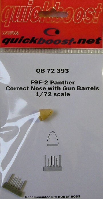 1/72 F9F-2 Panther correct nose w/ gun barrels TAM