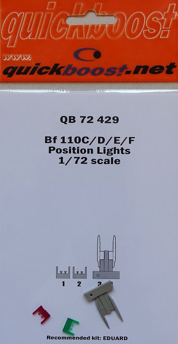 1/72 Bf 110C/D/E/F position lights (EDU)