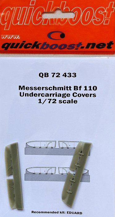 1/72 Bf 110 undercarriage covers (EDU)