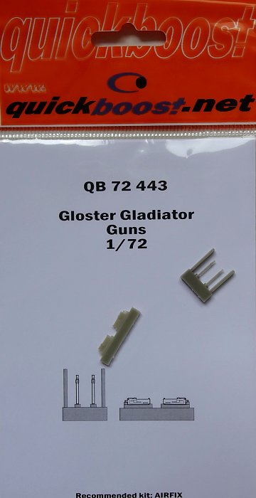 1/72 Gloster Gladiator guns (AIRFIX)