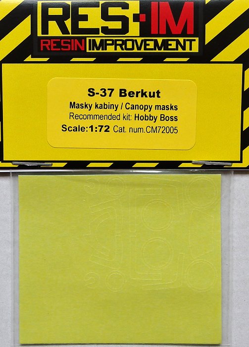 1/72 Canopy Masks for S-37 Berkut (HOBBYB)