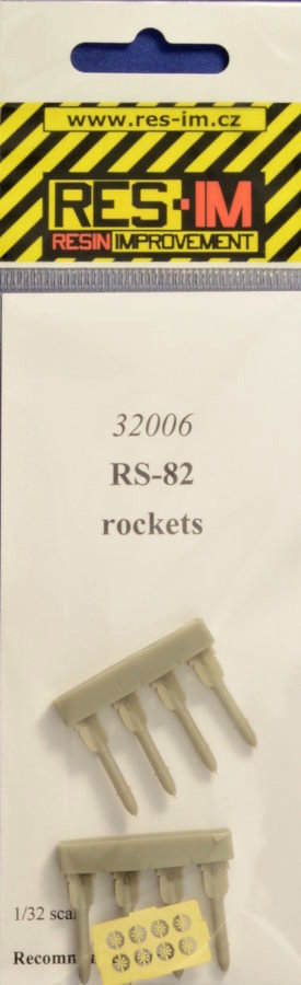 1/32 RS-82 rockets (8 pcs., incl.PE set)