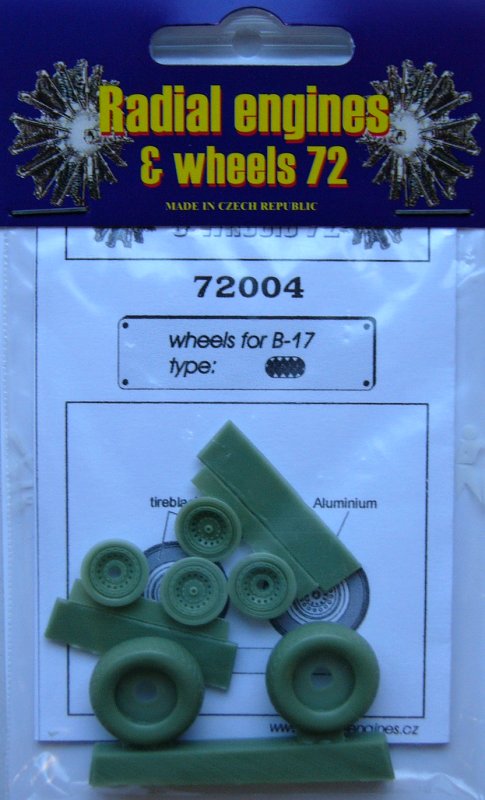 1/72 Boeing B-17 - wheels (diamond tread)