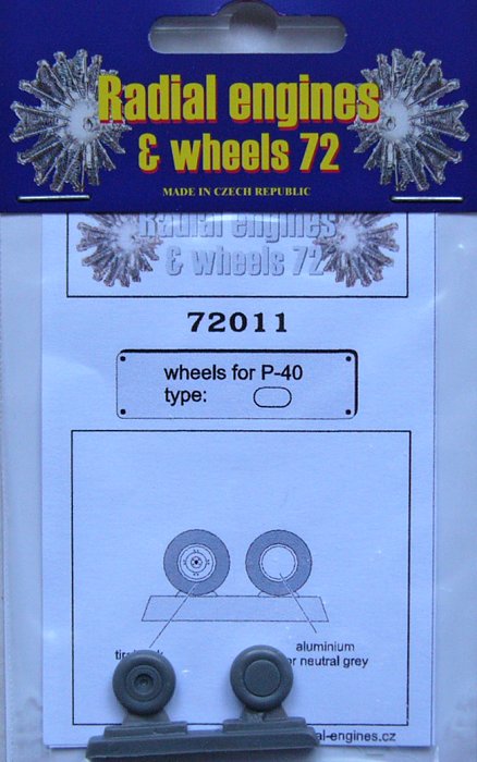 1/72 P-40 wheels