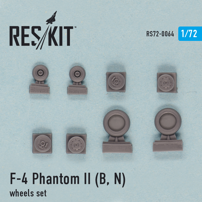 1/72 F-4 Phantom II (B,N) wheels set (ACAD,HAS)