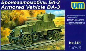 1/72 BA-3 (railway version) Soviet WWII Arm.Car