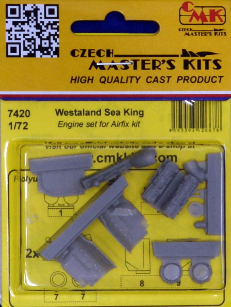 1/72 Westland Sea King Engine Set (AIRFIX)