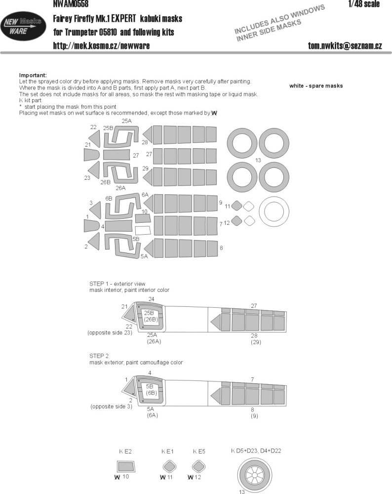 1/48 Mask Fairey Firefly Mk.I EXPERT (TRUMP)