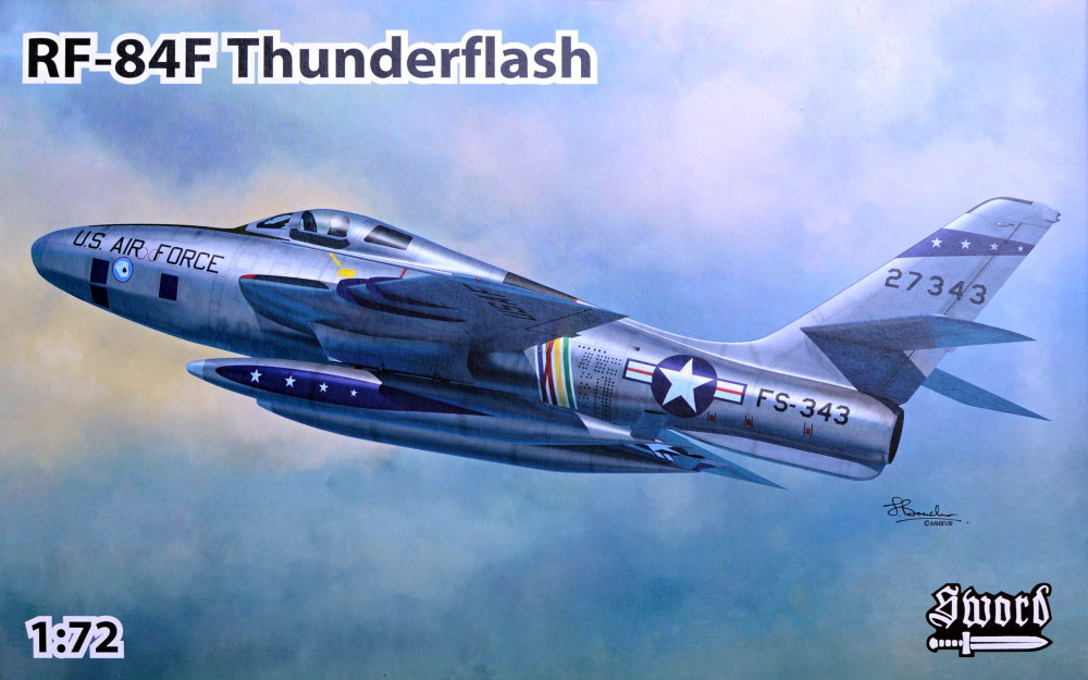 1/72 RF-84F Thunderflash (IT,BE,USAF,NL decals)