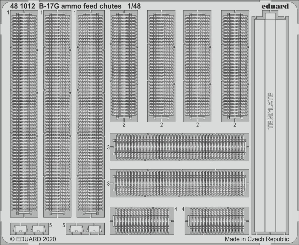 SET B-17G ammo feed chutes (HKM)