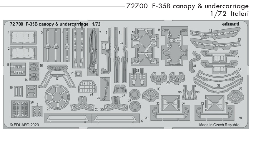 SET F-35B canopy&undercarriage (ITAL)