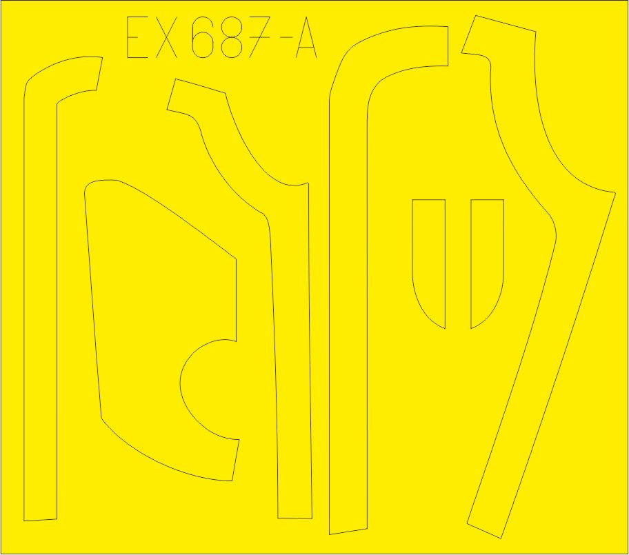 Mask 1/48 B-17G antiglare panels (DL&BO prod.) (HK