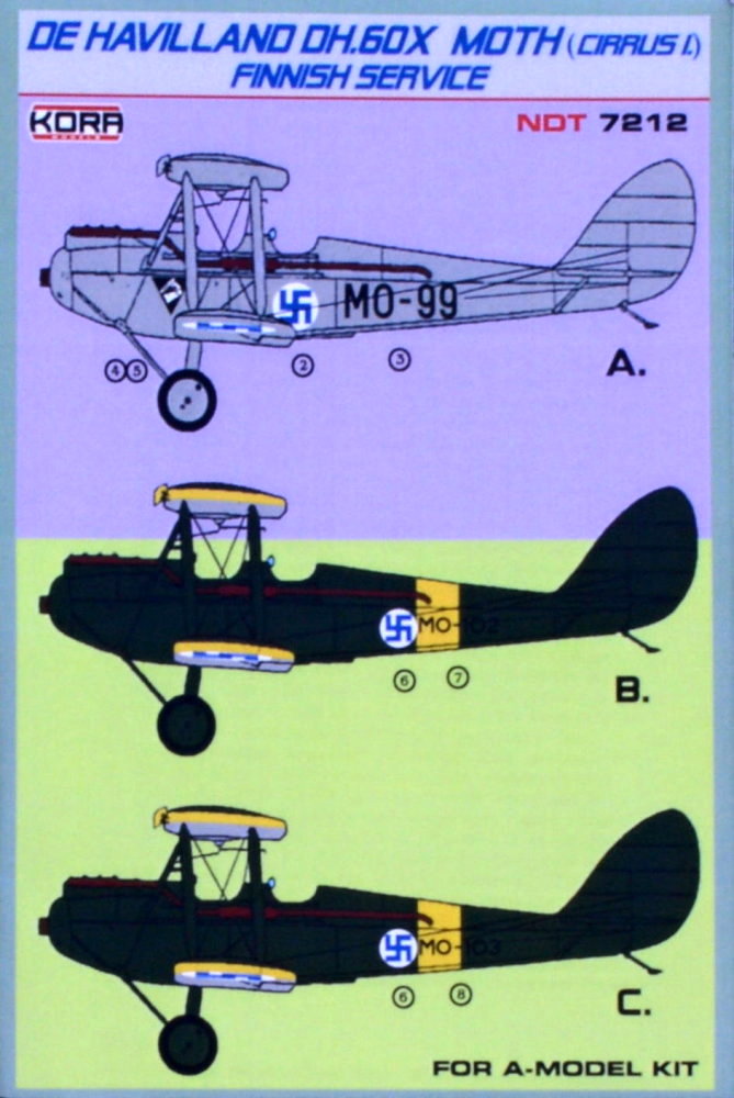 1/72 Decals DH.60X Moth Finnish Service