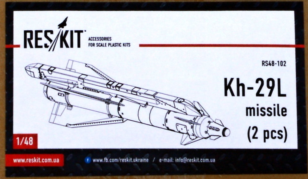 1/48 Kh-29L (AS-14A 'Kedge') missile (2 pcs.)