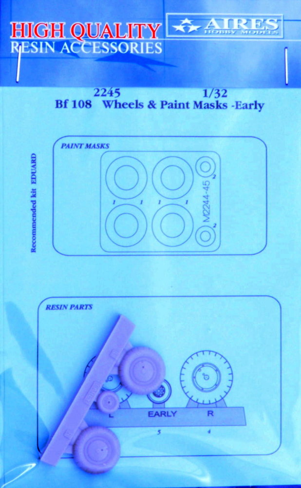 1/32 Bf 108 wheels & paint masks - early (EDU)