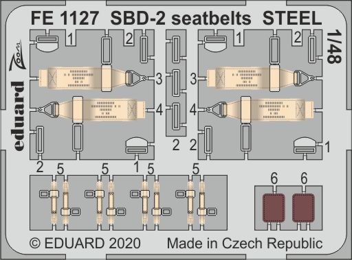 1/48 SBD-2 seatbelts STEEL (ACAD)