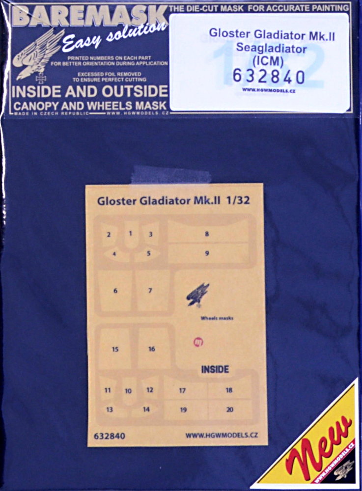 1/32 Mask Gloster Gladiator Mk.II (ICM)