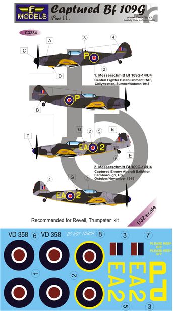 1/32 Decals Captured Bf 109G - Part 2