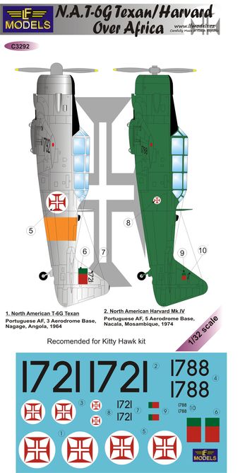 1/32 Decals T-6G Texan/Harvard o.Africa (KITTYH)