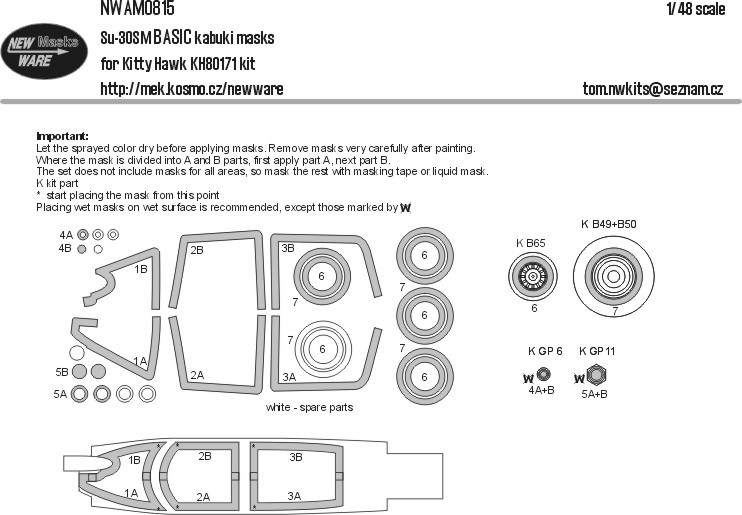 1/48 Mask Su-30SM BASIC (KITTYH 80171)