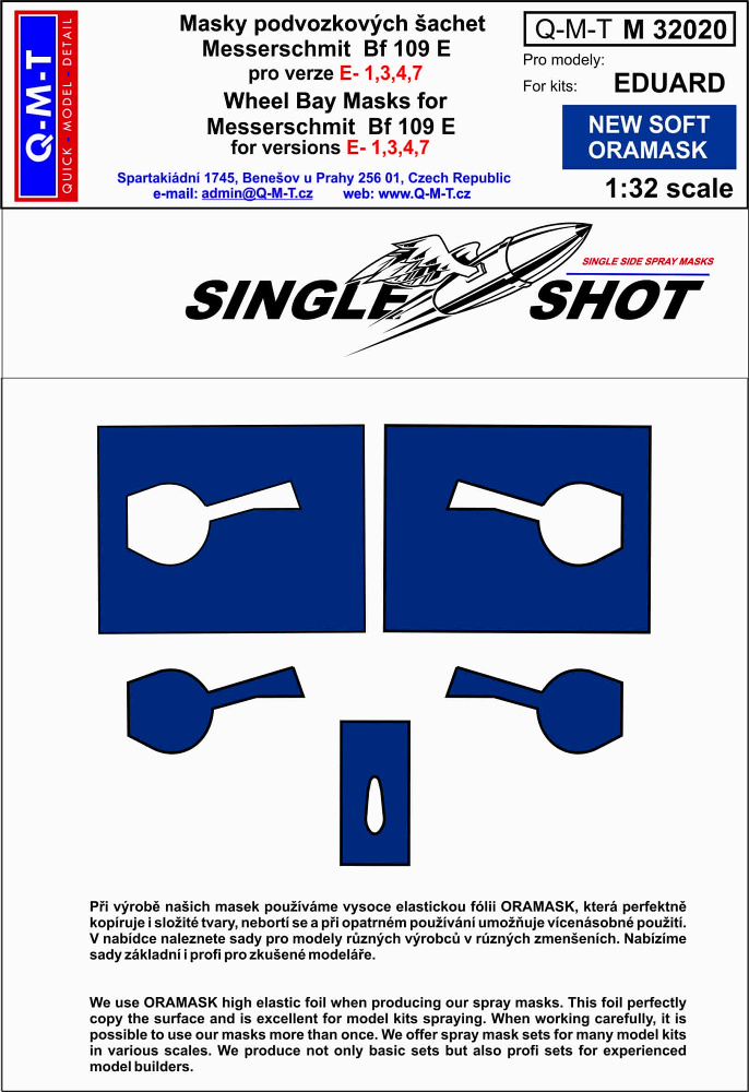 1/32 Mask Bf 109 E-1,3,4,7 (EDU)