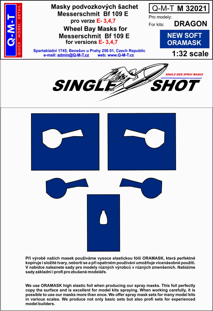 1/32 Mask Bf 109 E-3,4,7, (DRAG)