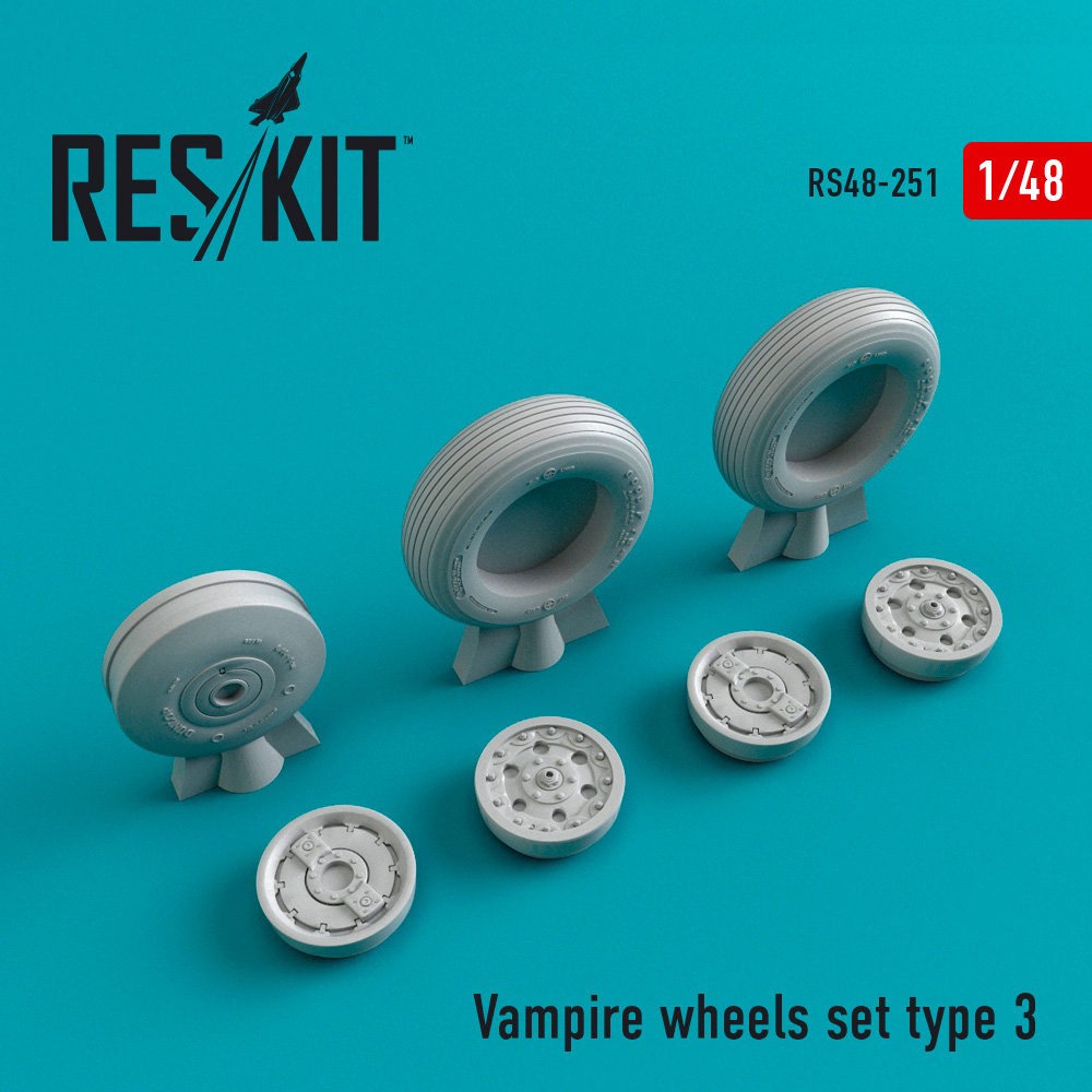 1/48 Vampire type 3 wheels ((TRUMP/HOBBYCR.)