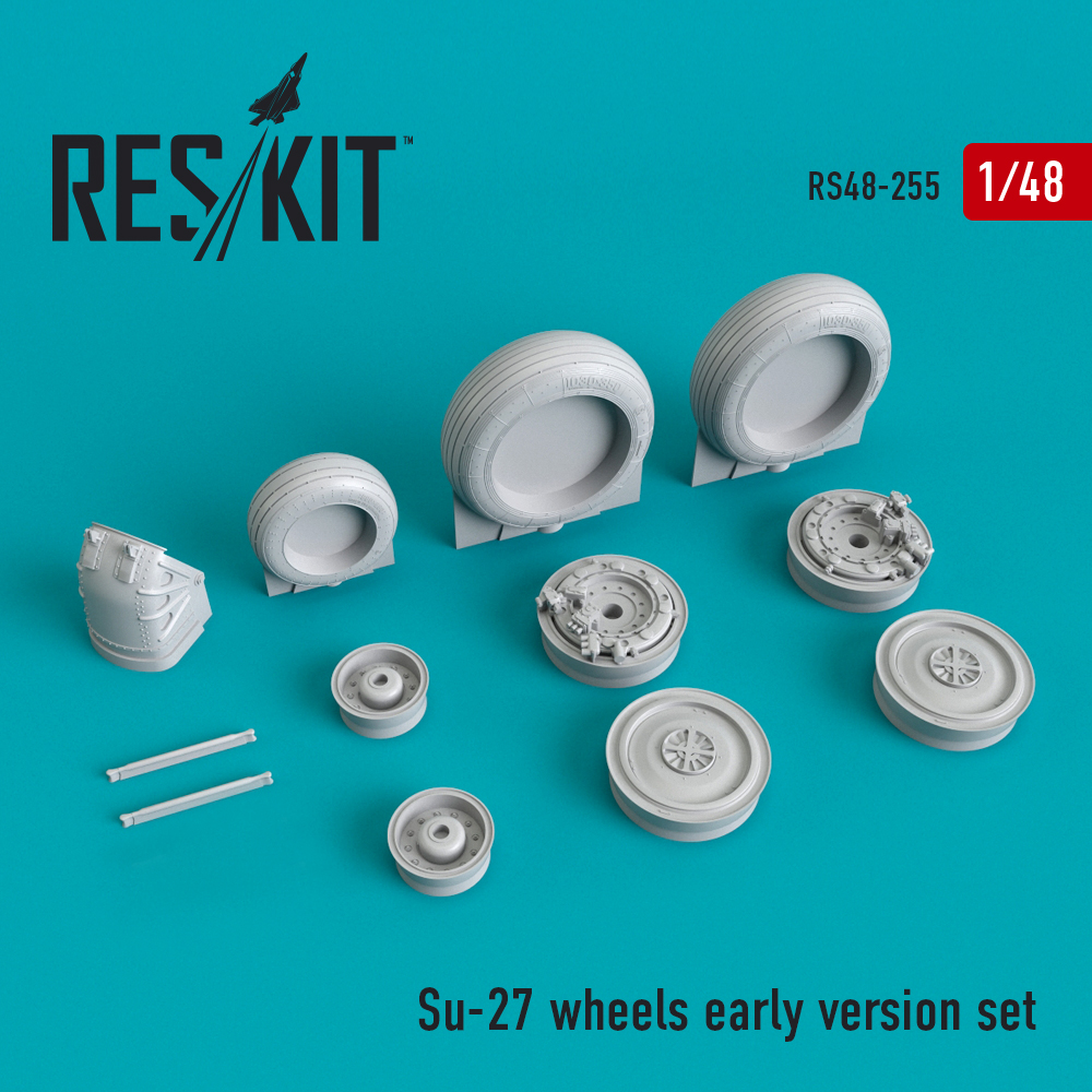 1/48 Su-27 wheels early (ACAD,GWH,EDU,KITTYH)