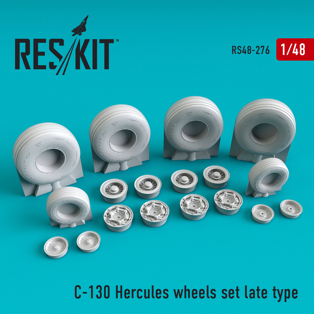 1/48 C-130 Hercules wheels late (ITAL)