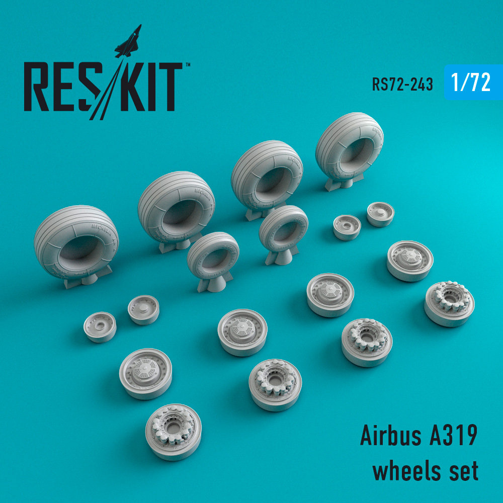 1/72 Airbus A319 wheels (BPK)