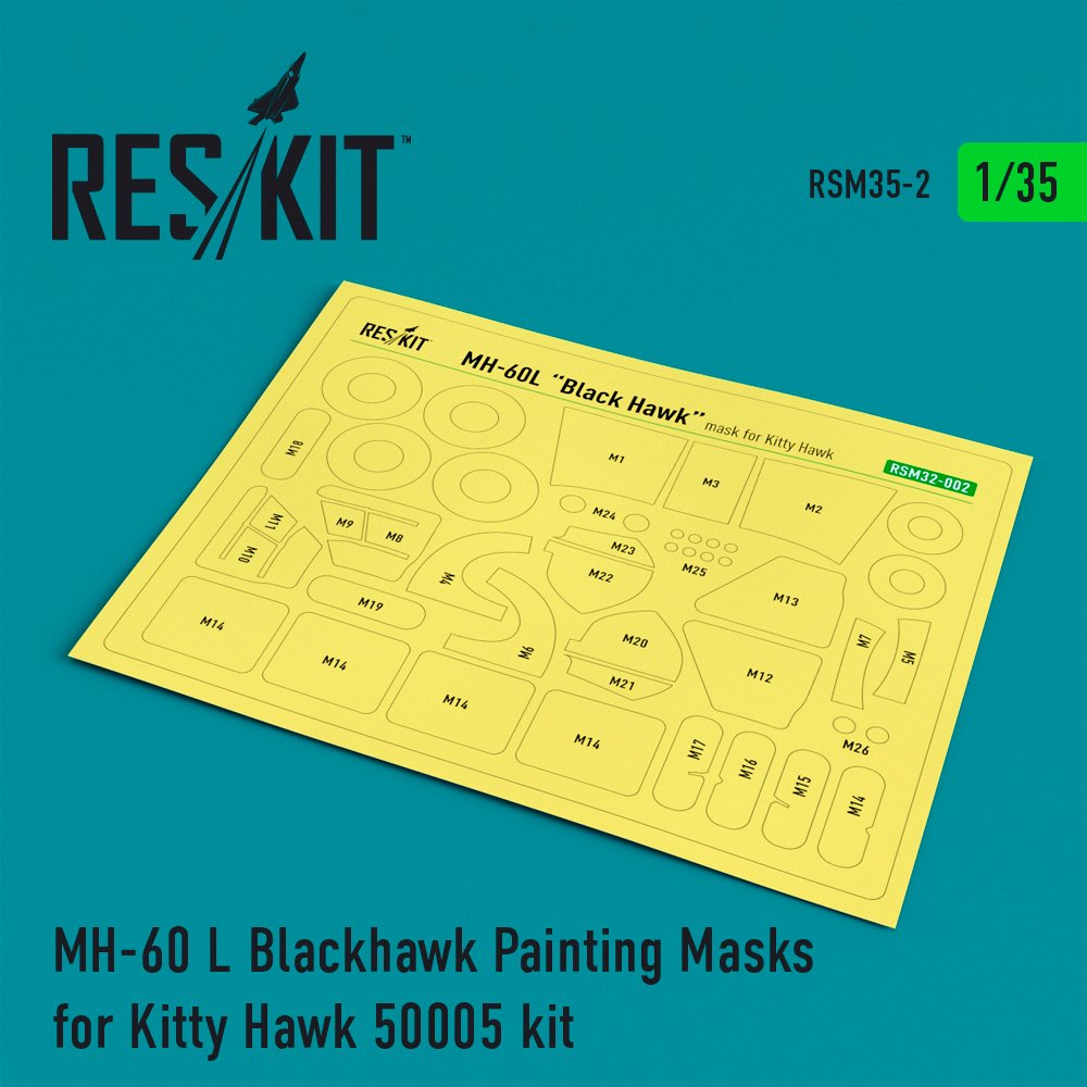 1/35 MH-60 L Blackhawk Painting Masks (KITTYH)