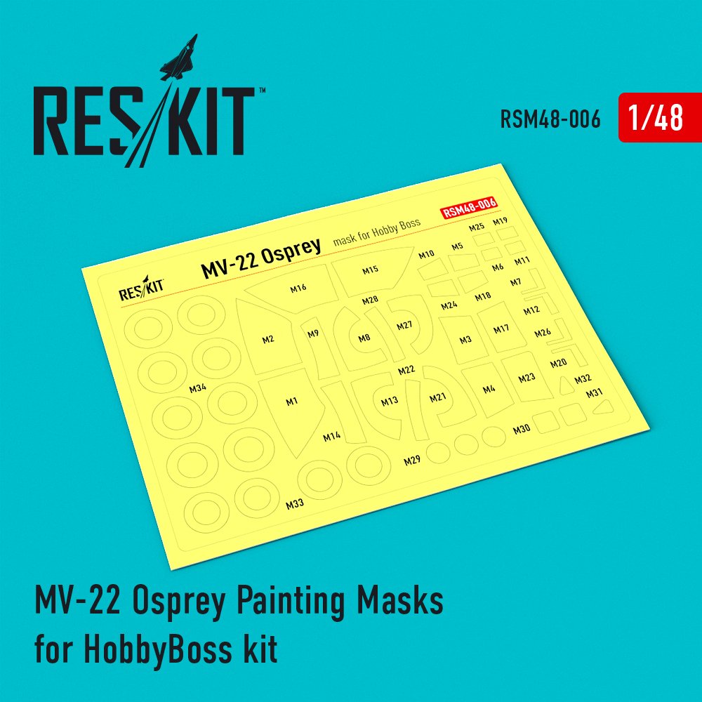 1/48 MV-22 Osprey Painting Masks (HOBBYB)