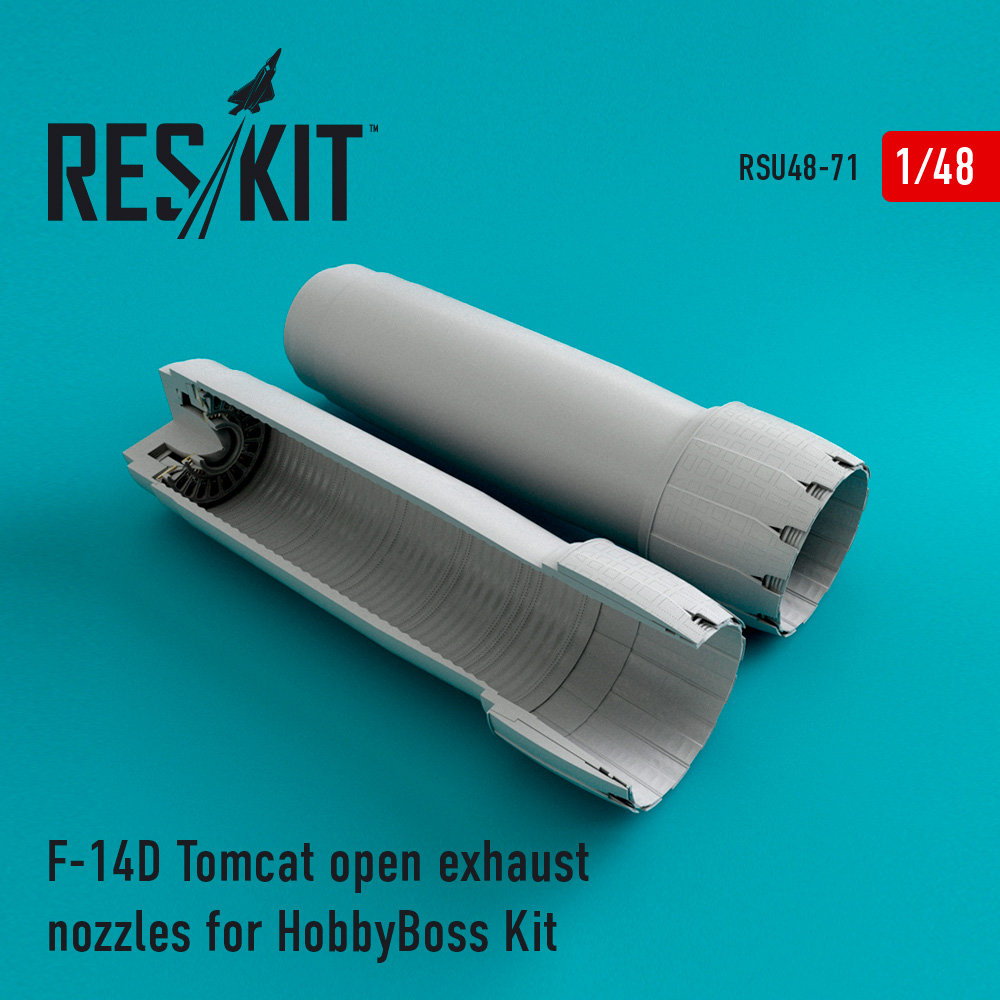 1/48 F-14D Tomcat open exhaust nozzles (HOBBYB)