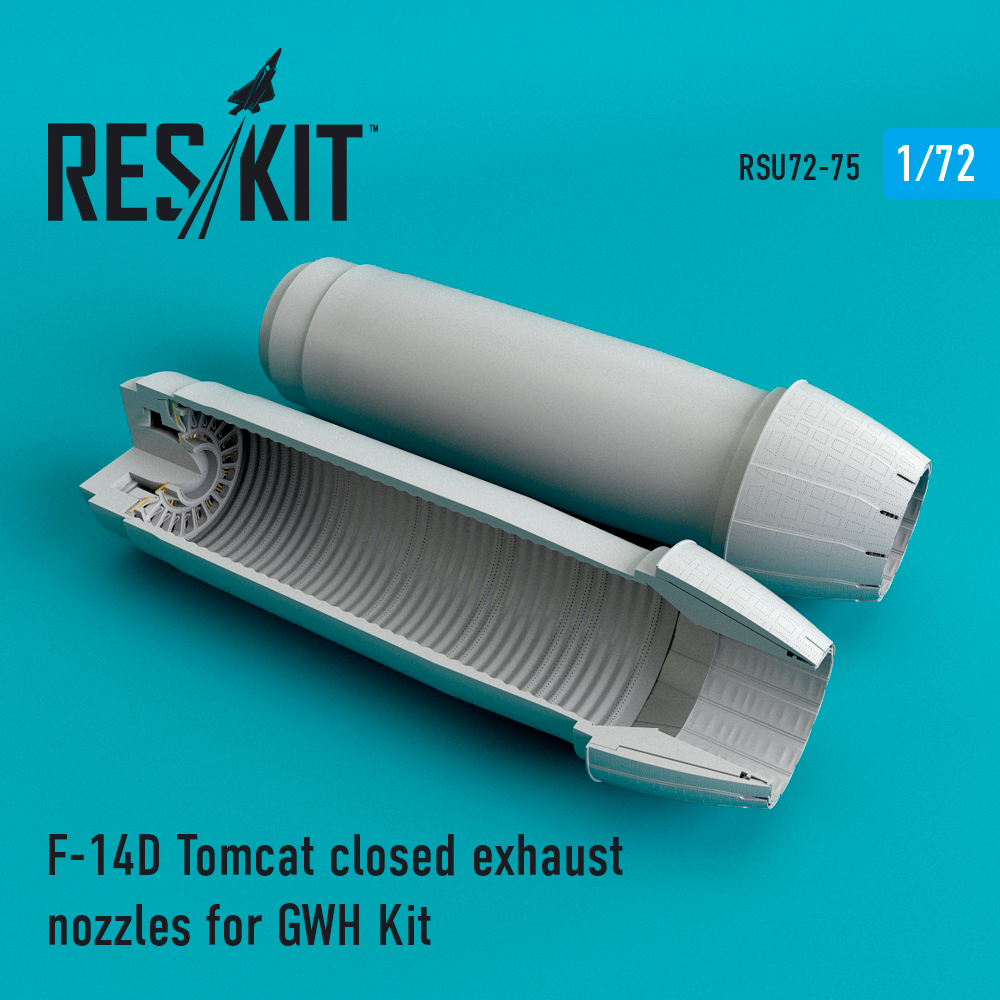 1/72 F-14D Tomcat closed exhaust nozzles (G.W.H.)