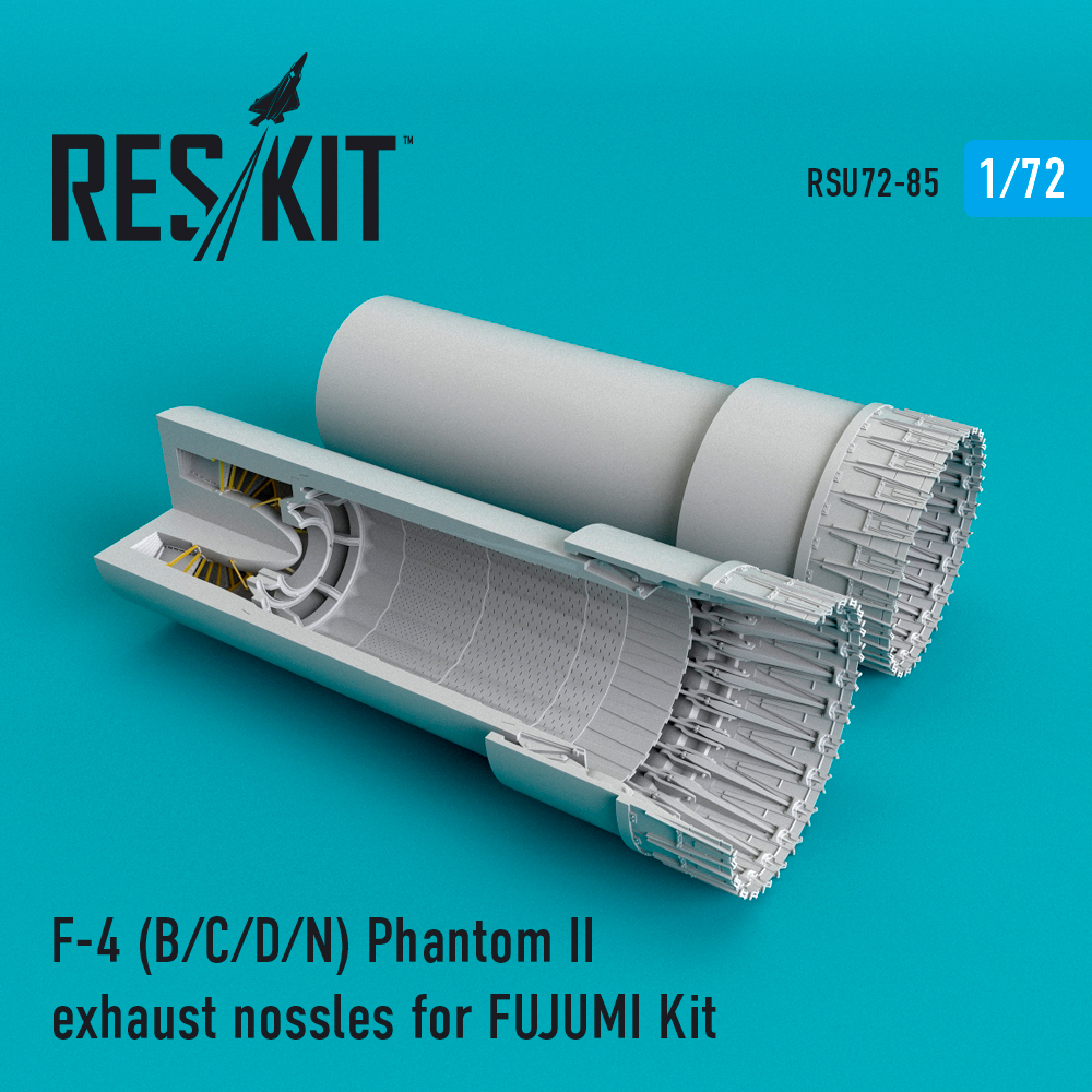 1/72 F-4 Phantom II (B/C/D/N) exhaust (FUJI)