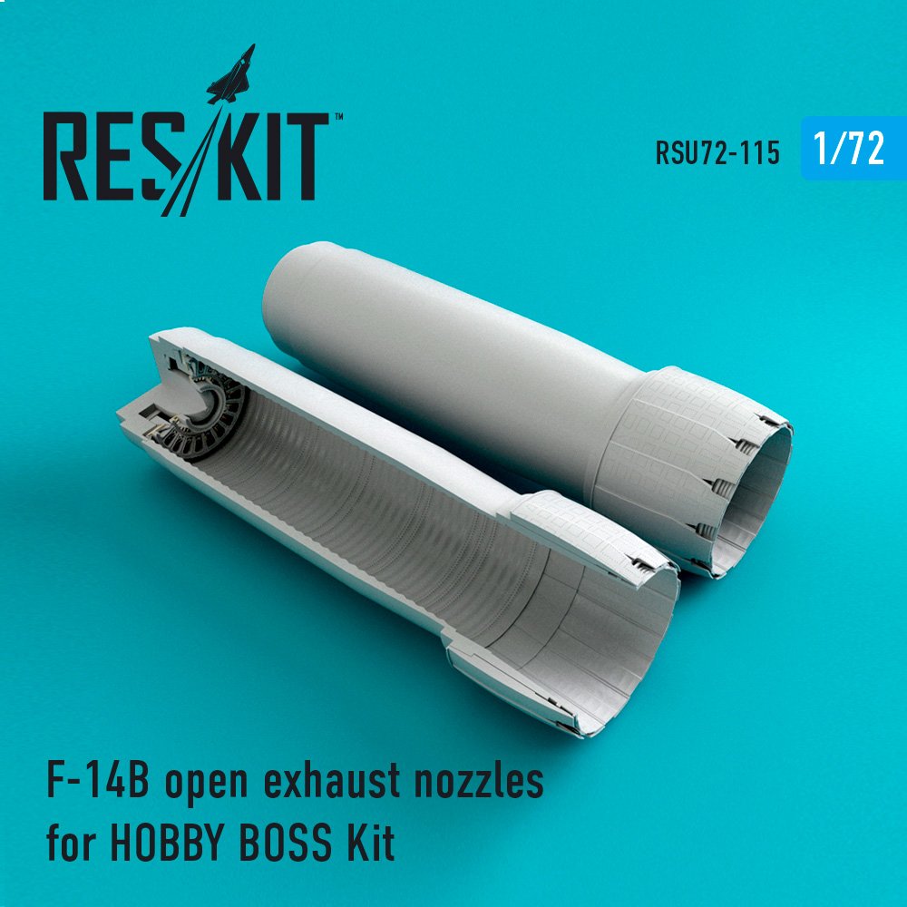 1/72 F-14 (B/D) open exhaust nozzles (HOBBYB)