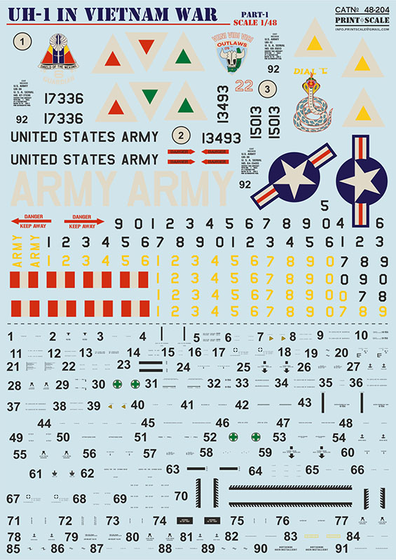 1/48 UH-1 in Vietnam War Pt.1 (wet decals)