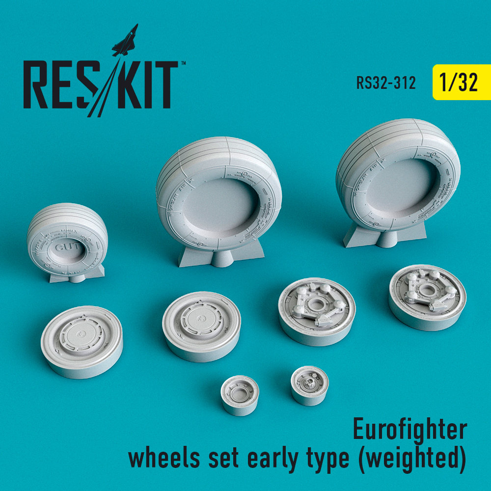 1/32 Eurofighter wheels set early type (weighted) 