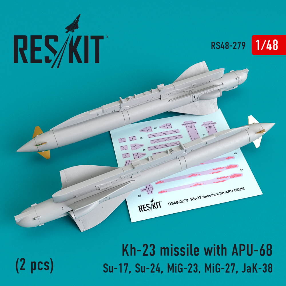 1/48 Kh-23 missile with APU-68 (2 pcs.)