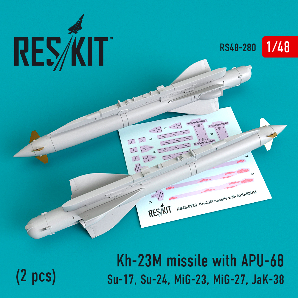 1/48 Kh-23M missile with APU-68 (2 pcs.)